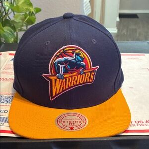Mitchell & Ness Blue and Gold Warriors Cap